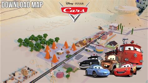 Radiator Springs World Of Cars Disney Pixar Minecraft Youtube