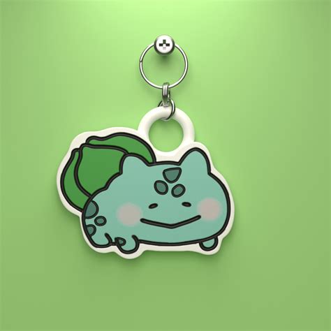 Stl File Pokemon Chibi Bulbasaur Keychain Easy Print No Support D