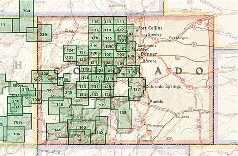 National Forest Camping Colorado Map United States Map