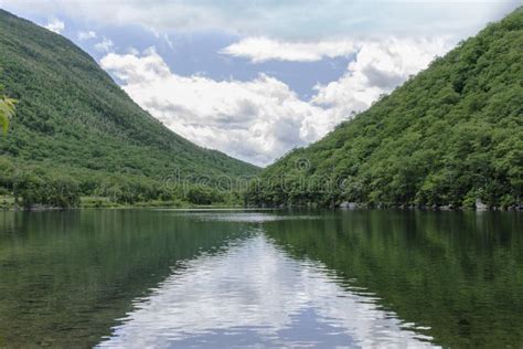 Profile Lake Franconia Notch New Hampshire Stock Photo Image Of