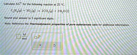 Solved Calculate Δg For The Following Reaction At 25°c Ch4 3o2