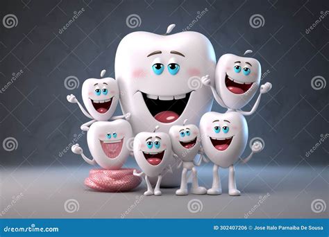 Dental Team Promoting Oral Health Awareness And Stock Illustration