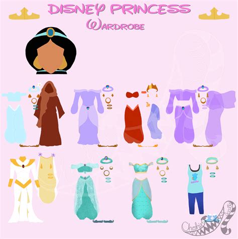 Disney Princess Wardrobe Jasmine Sneak Peek By Cheshirescalliart On