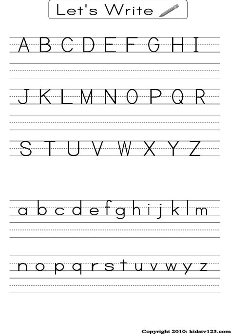 Free Printable Alphabet Template For Preschoolers - Free Templates ...