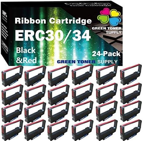 Amazon Bigger Replacement For ERC 30 34 38 B R Ribbons 24 Pack