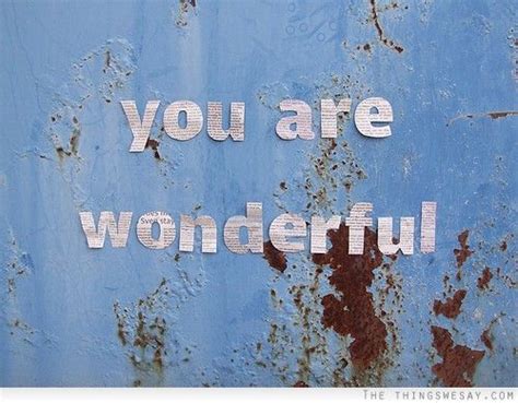 You Are Wonderful Quotes. QuotesGram