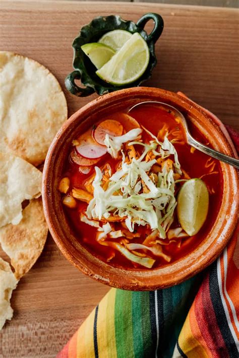 Pozole Rojo De Pollo Cocina Facil