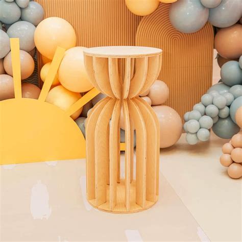 Slatted Plinth Pedestal Torus Collection Style A