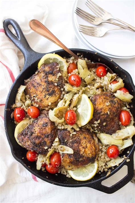 Easy Authentic Greek Lemon Chicken Recipe (One Pan!) | Wicked Spatula