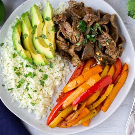 Keto Beef Fajitas Bowls Delicious Little Bites