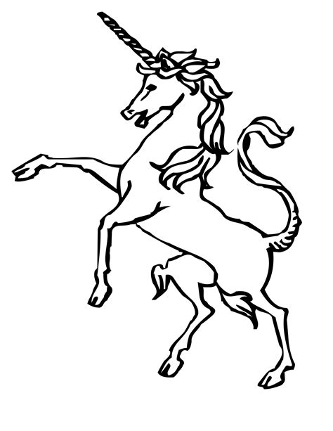 Unicorn Outline - ClipArt Best