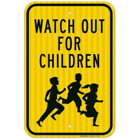 Watch Out For Children Sign Traffic Sign