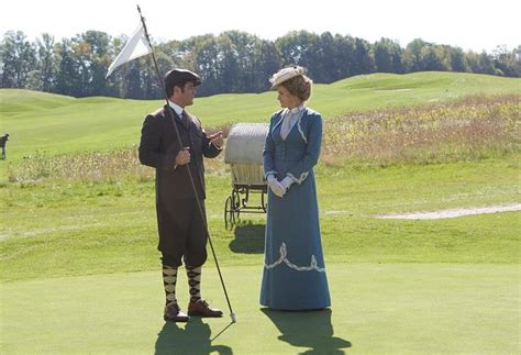 Murdoch Yannick Bisson Greets Ogden H L Ne Joy On The Teeing Ground