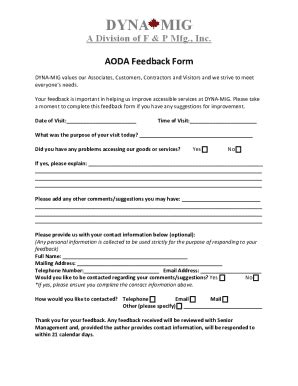 Fillable Online Customer Service Feedback Form Docx Fax Email Print