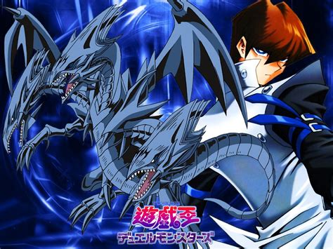 Seto Kaiba And Blue Eyes Ultimate Dragon Blue Eyes White Dragon And