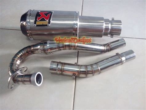 Jual Knalpot Racing Kawasaki D Tracker Akrapovic Gp Titan Pipa