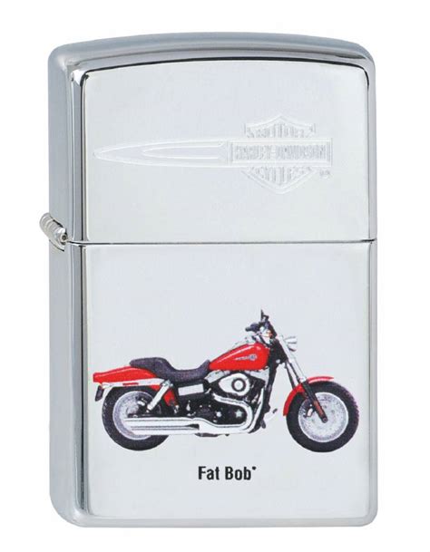 Lighter Zippo Harley Davidson Fat Bob Haddocks Lightershop