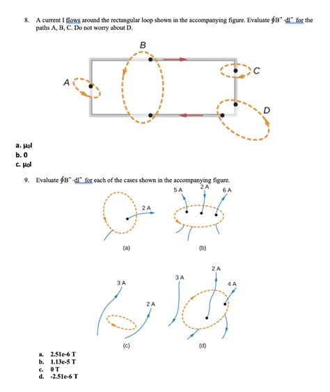 Solved A Current I Flows Around The Rectangular Loop Chegg