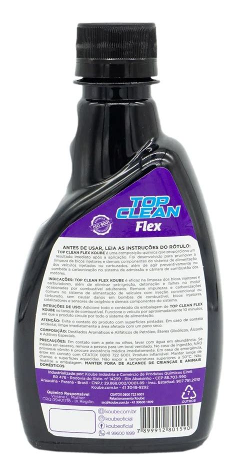 KOUBE Top Clean Flex Aditivo Combustível para Limpeza dos Bicos 250ml