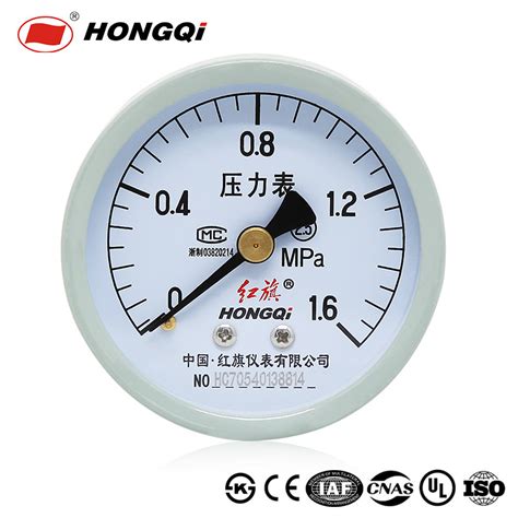 60mm Back Connection PT1 8 1 MPa 10bar Pressure Gauge China Back