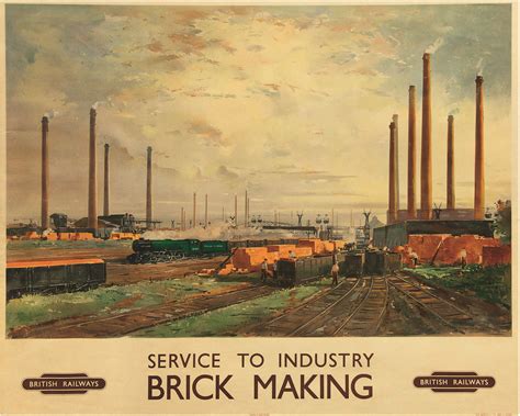 BRICK MAKING, British Railways | Train posters, British rail, Railway posters