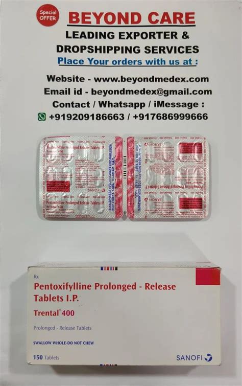 Pentoxifylline Tablet At Best Price In India