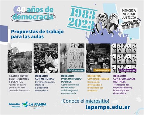 40 años de democracia Educación presentó propuestas de trabajo para