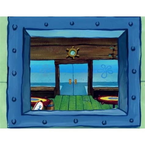 Hiasan Dinding Spongebob Bikini Bottom Window Wall Sticker Large Diameter And Cm Wall
