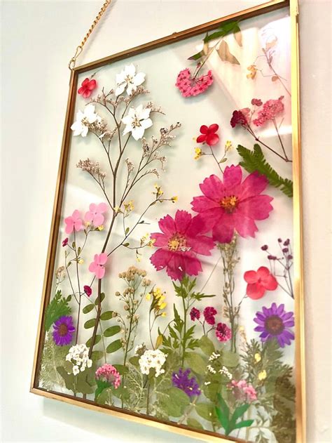 Diy Pressed Flower Art Kit Make Your Own Botanical Art Hosting Decor