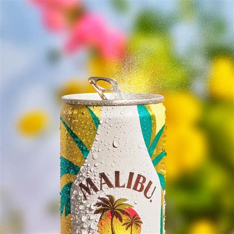 Malibu Pineapple Bay Breeze Can Malibu Drinks