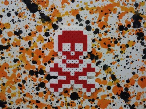 E Jayne Demarco Bead Sprites And Bead Portraits Bead Sprite Skull