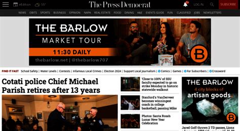 Access Santa Rosa Press Democrat Bay Area Newspaper