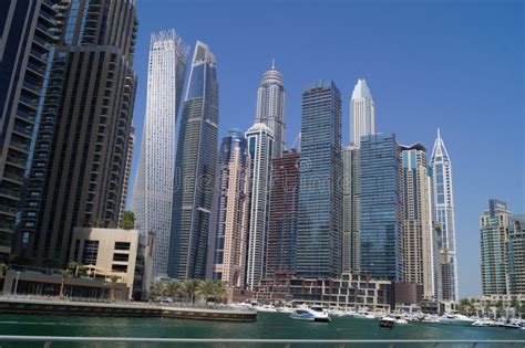 Great View Of Dubai City From The Water United Arab Emirates Editorial