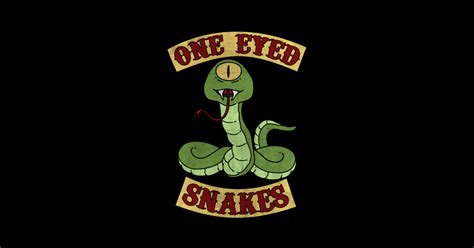 One Eyed Snakes One Eyed Sticker Teepublic
