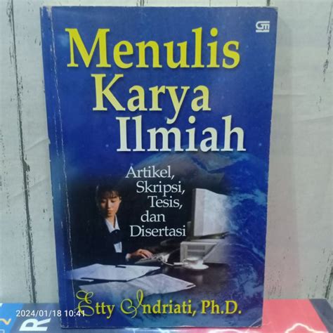 Jual Original Buku Menulis Karya Ilmiah Artikel Skripsi Tesis Dan