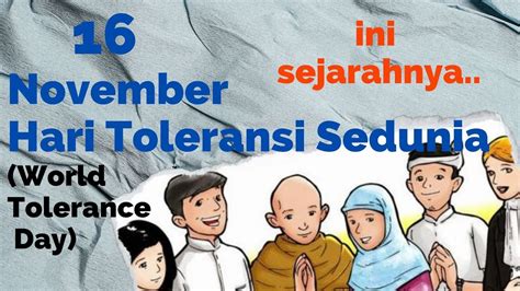 International Tolerance Day November Youtube