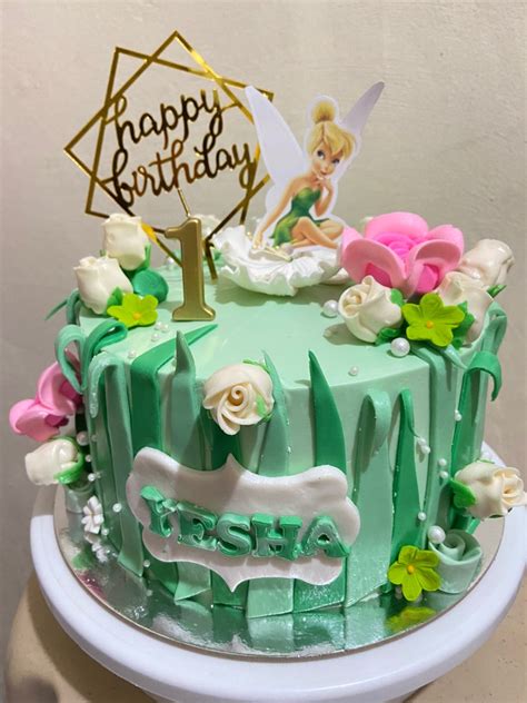 Tinkerbell Theme Cake Food And Drinks Homemade Bakes On Carousell
