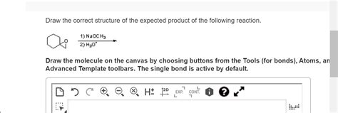 Solved Draw The Correct Structure Of The Expected Product