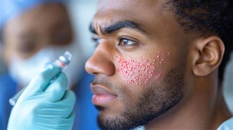 Closeup Of Severe Monkeypox Rash Mpox Rash Symptoms In Clinical Setting