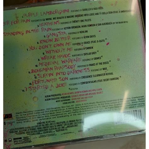 Media Suicide Squad Cd Skrillex 21 Pilots Eminem 14 Songs Very Good