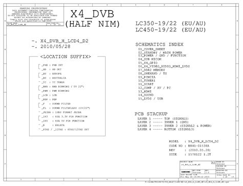 SAMSUNG BN41-01538A BN94-02707S SX4 19 22 MAIN SCH Service Manual ...
