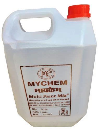 5l Mychem Multi Paint Mix Thinner Packaging Type Can At Best Price In