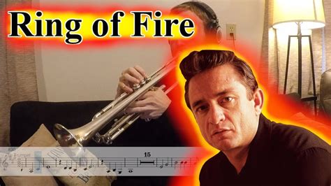 Ring Of Fire Johnny Cash Trumpet Cover W Sheet Music Youtube