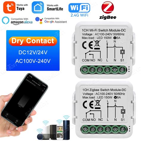 M Dulo De Interruptor Inteligente Tuya ZigBee Dispositivo Con WiFi Cc