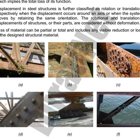 Main Type Of Defects In Steel Structures A Contamination B