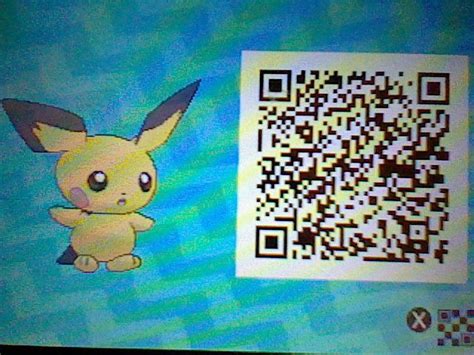 Apricot My Shiny Pichu Before She Evolved And Her Pokemon Ultra Sun Moon Qr Code Pokemon Qr