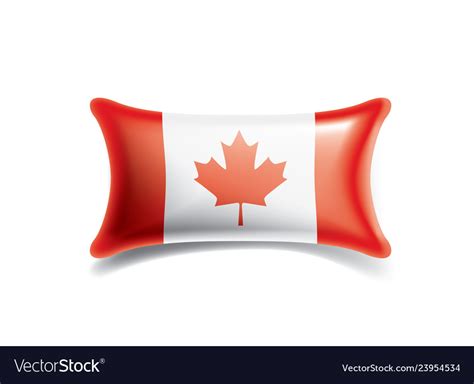 Canada flag on a white Royalty Free Vector Image