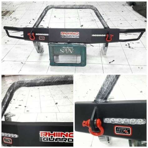 Jual Tanduk Depan Rush Terios Lama Bumper Guard Towing Bar Rhino Bahan