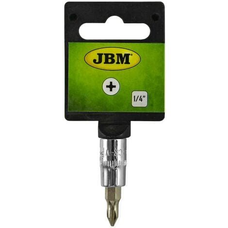 JBM 13369 TÊTE POUR MANCHE TOURNEVIS PHILLIPS 1 CHROME