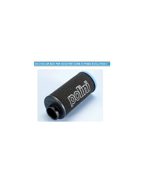 FILTRO ARIA POLINI PHBG 19 21 SPUGNA BLU LA MIGLIORE OFFERTA